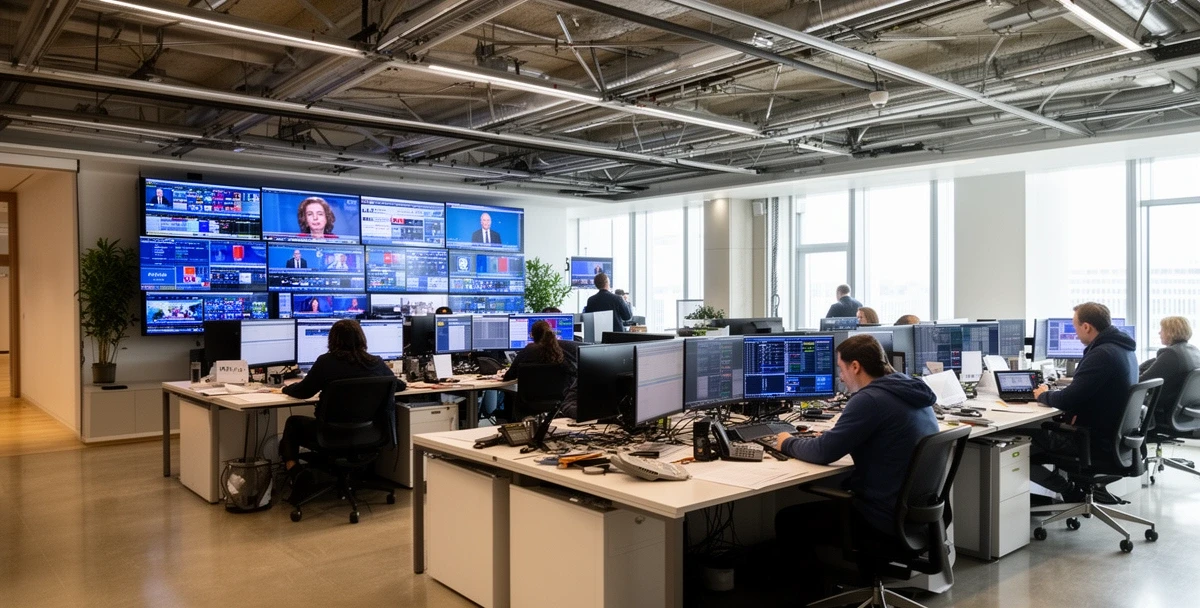 Redaktionsraum der MediaEdit Akademie